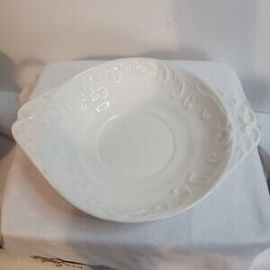 Vtg Napcoware White Basin For Pitcher Set C-7106 7.5 Inch